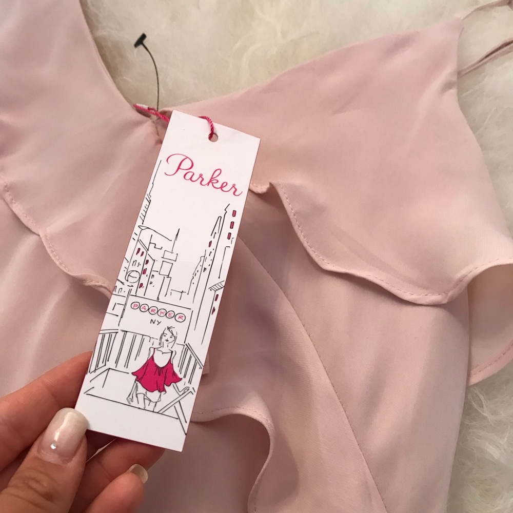 PARKER Ruffle-Accented Mini Dress - Picture 4 of 6